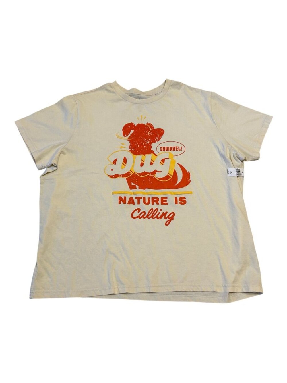 NWT Disney Pixar Dug “Squirrel!” Up Movie Graphic T‑Shirt 2X Nature Is Calling